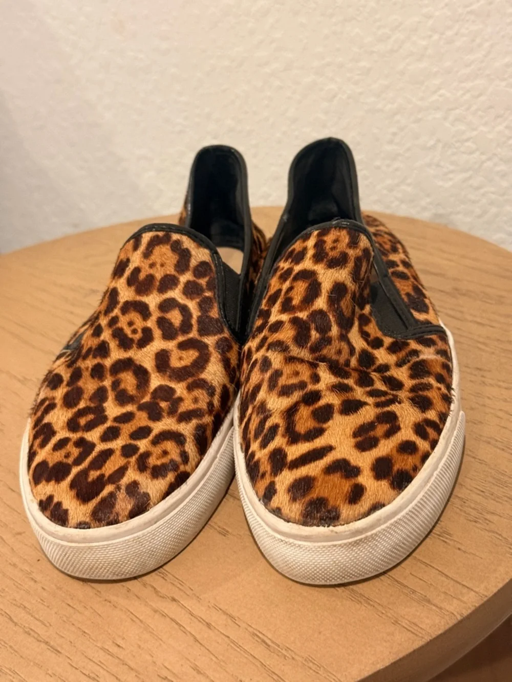 Banana Republic Leopard Print Slip-On Sneakers - Brown &‎ Black